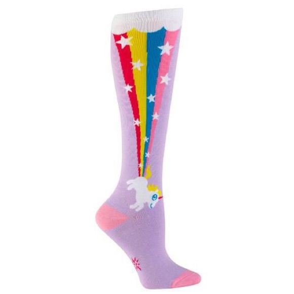 Sock It To Me Unicorn Rainbow Blast Knee High Stretch Sock - Picture 1 of 6